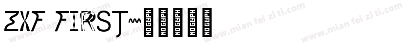 ZXF First字体转换
